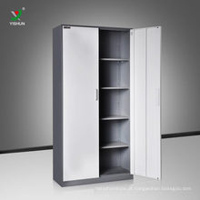 armário de prateleira ajustável do metal de duas portas para o armazenamento do arquivamento do escritório